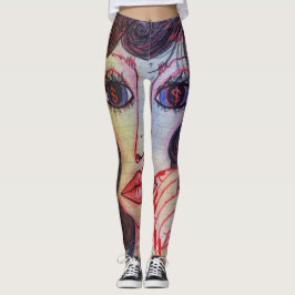 LuckyPen konstdamasker Leggings