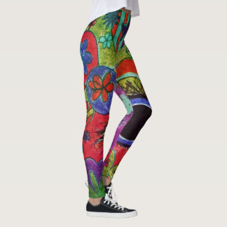 LuckyPen konstdamasker Leggings