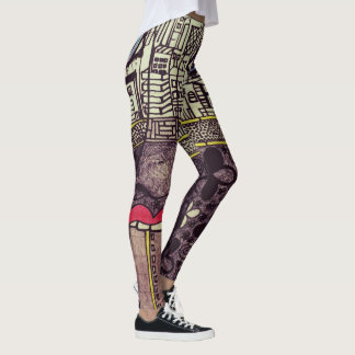 LuckyPen konstdamasker Leggings