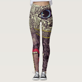 LuckyPen konstdamasker Leggings