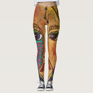 LuckyPen konstdamasker Leggings