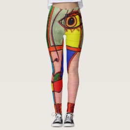 LuckyPen konstdamasker Leggings