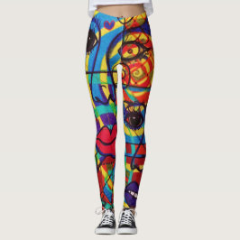LuckyPen konstdamasker Leggings