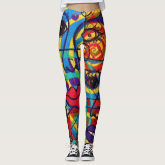 LuckyPen konstdamasker Leggings
