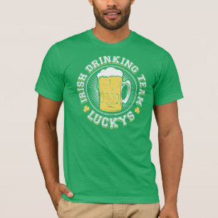 Luckys irländskt dricka lag t shirt