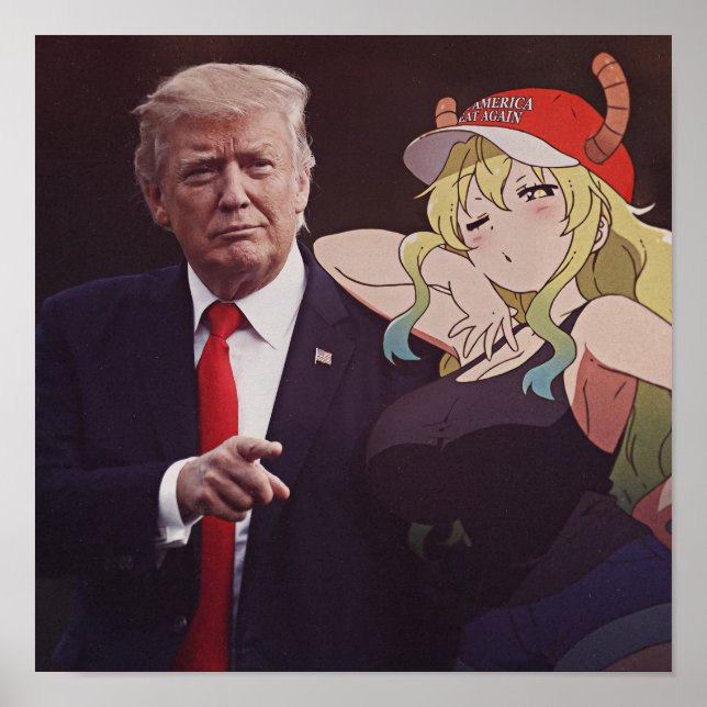 Lucoa Quetzalcoatl feat Donald Trump Poster (Framsidan)