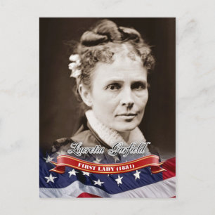 Lucretia Garfield, första Dam i USA Vykort