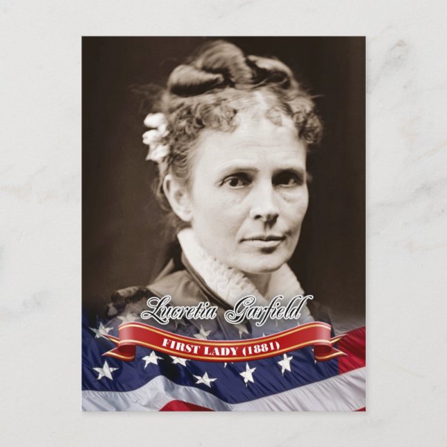 Lucretia Garfield, första Dam i USA Vykort (Framsida)
