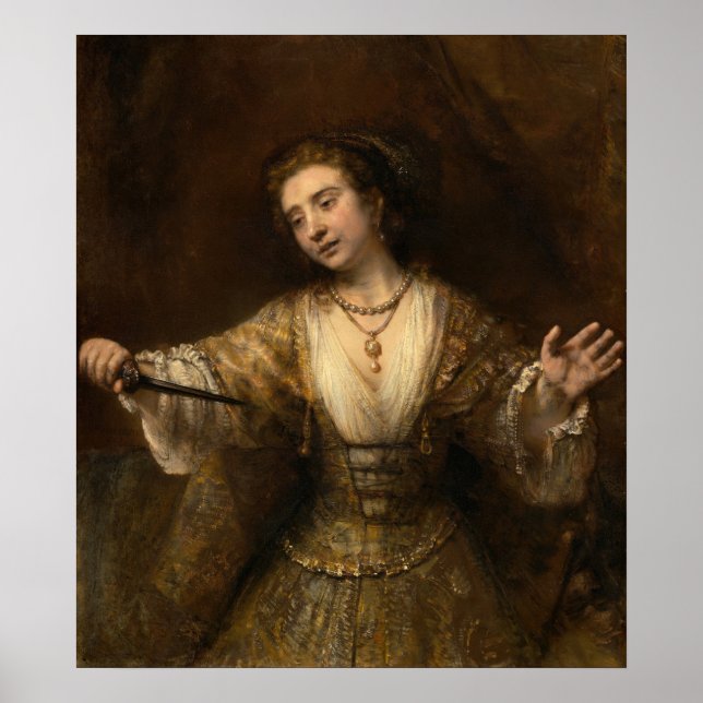 Lucretia - Rembrandt Fine Art Poster (Framsidan)