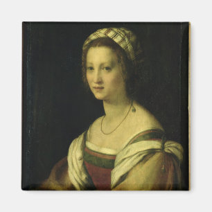 Lucrezia di Baccio del Fede, konstnärens fru, c. Magnet