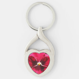 Lucrezia Twisted Heart Silverfärgad Nyckelring
