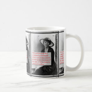Lucy bränner suffragisten kaffemugg