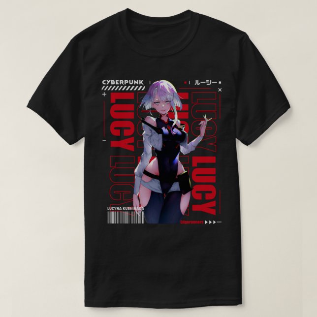 Lucy - Cyberpunk T Shirt (Design framsida)