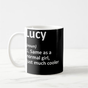 LUCY Definition Personlig Namn Funny Birthday G Kaffemugg