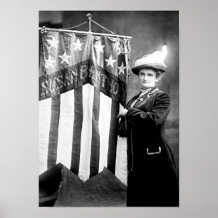 Lucy E. Anthony med Susan B. Anthony Banner Poster