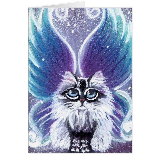 Lucy Fairy Cat Card Hälsningskort (Framsidan)