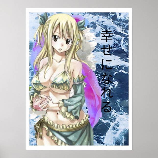 Lucy Heartfilia Fairy Svan Poster (Framsidan)
