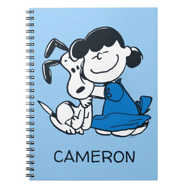 Lucy Hugger Snoopy Anteckningsbok (Framsidan)