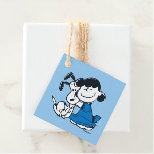 Lucy Hugger Snoopy Gåvor Etiketter