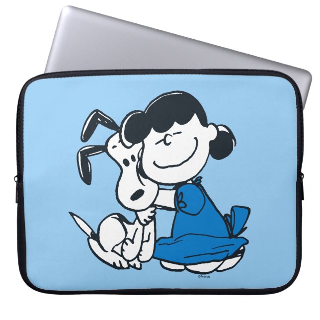 Lucy Hugger Snoopy Laptop Fodral (Framsidan)
