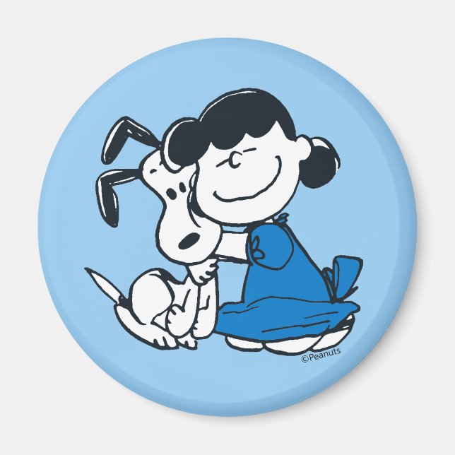 Lucy Hugger Snoopy Magnet (Framsidan)