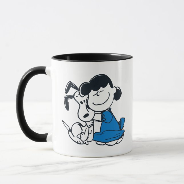 Lucy Hugger Snoopy Mugg (Vänster)