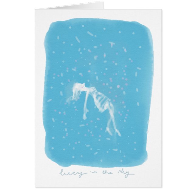 Lucy in the Sky Hälsningskort (Framsidan)