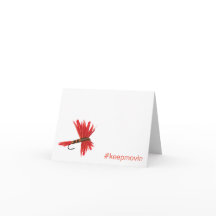 Lucy Keepmovin Foled Greeting Card Vågrät