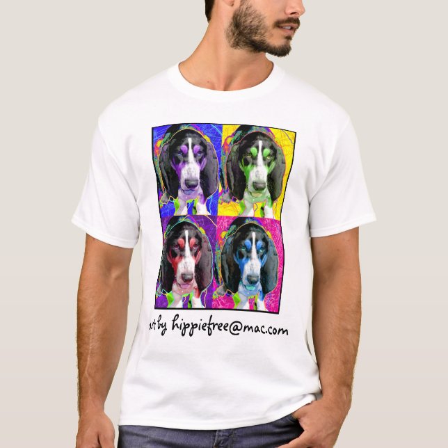 Lucy konst vid hippiefree@mac.com t-shirt (Framsida)