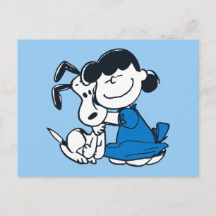 Lucy kramar Snoopy Vykort