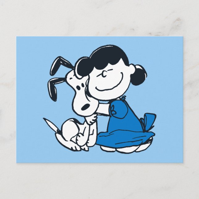 Lucy kramar Snoopy Vykort (Framsida)