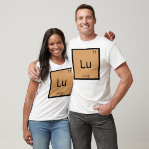 Lucy Namn Chemistry Inslag Periodic Bord Tee