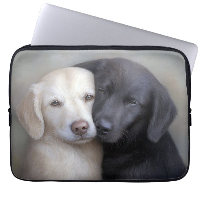 Lucy och Bingo Laptop Fodral (Framsidan)