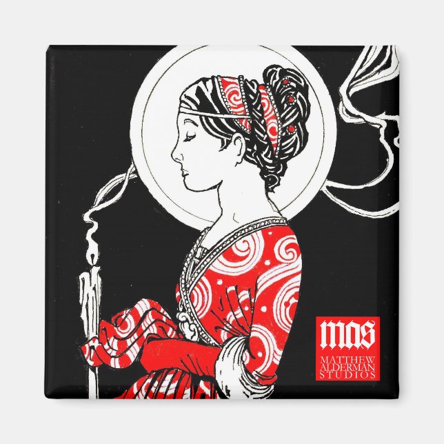 Lucy of Syracuse Magnet (Square) (Framsidan)