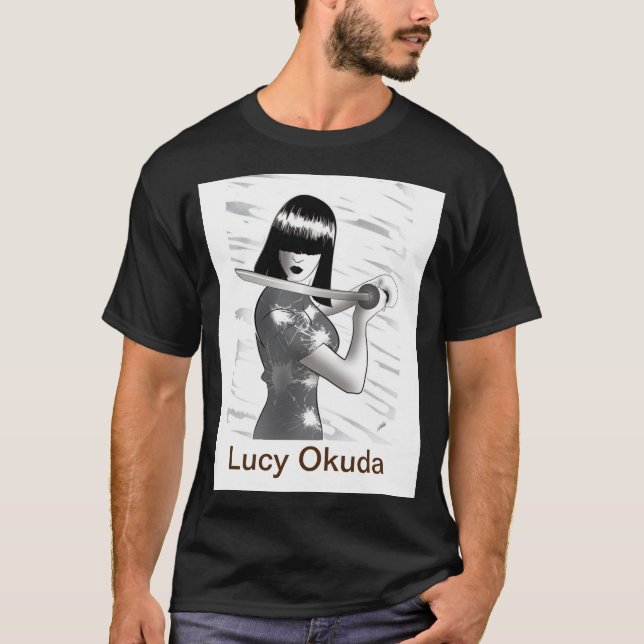Lucy Okuda manar T Shirt (Framsida)