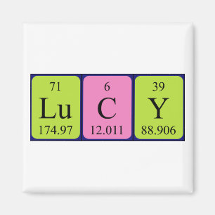 Lucy periodisk bord namn magnet