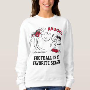 Lucy Pulls Way Football från Charlie Brown T Shirt
