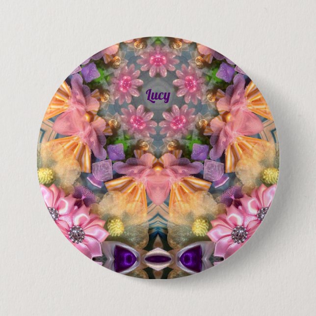 LUCY ~ Shades Gult, Lila, Rosa, Blue ~ Knapp (Framsida)