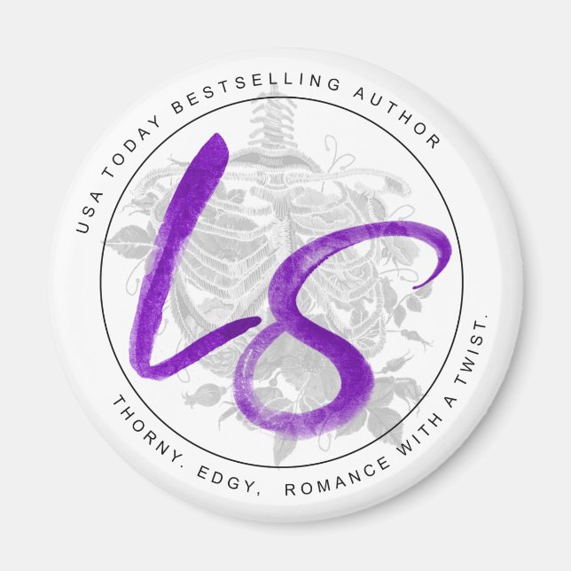 Lucy Smoke Logotyp Magnet (Framsidan)