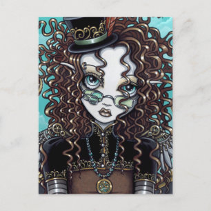 "Lucy" Steam Punk Fairy Art Postcard Vykort