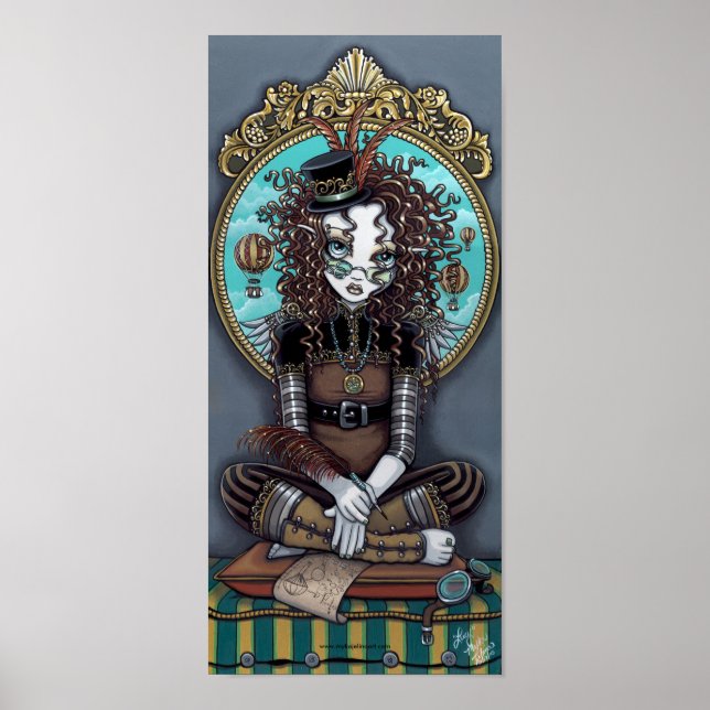 "Lucy" Steam Punk Fairy Art Poster (Framsidan)