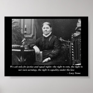 Lucy Stone Equal Civil Högers Rebel Leader Poster