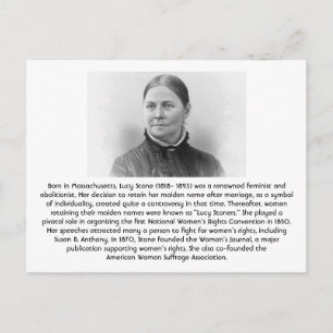 Lucy Stone - Feminist Vykort