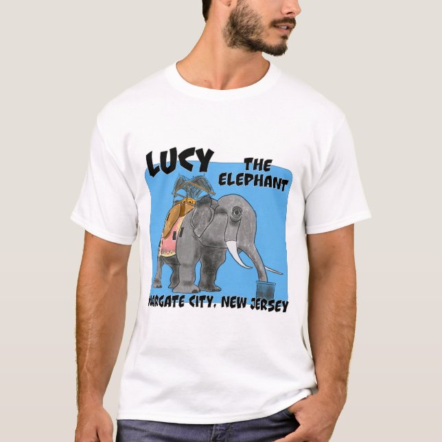 Lucy The Elephant, Jersey Shore T Shirt (Framsida)