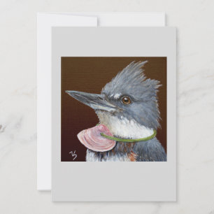 Lucy the kingfisher-platta kort