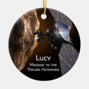 Lucy Uppdrag till Study Trojan Asteroids Julgransprydnad Keramik
