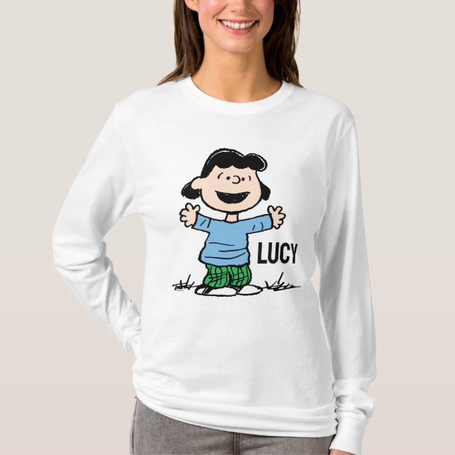 Lucy With Arm Wide T Shirt (Framsida)