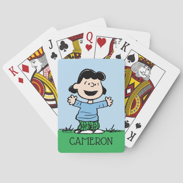 Lucy With Arms Wide Playing Cards Casinokort (Baksidan)
