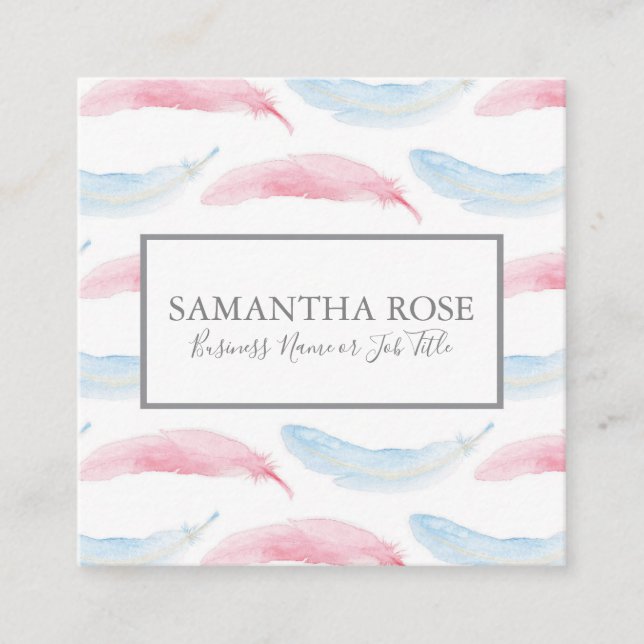 Ludd, Affärskort Fyrkantigt Visitkort (Framsida)