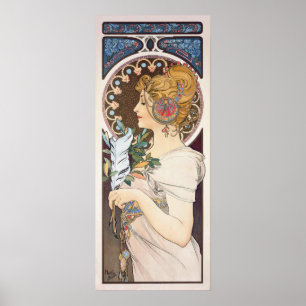 Ludd av Alphonse Mucha - Vintage Nouveau Poster